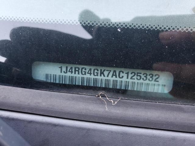 1J4RG4GK7AC125332 - 2010 JEEP COMMANDER SPORT თეთრი ფოტო 13