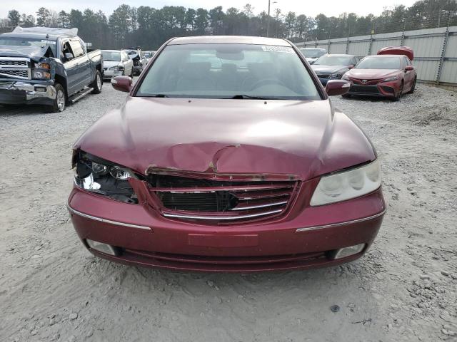 KMHFC46F68A320235 - 2008 HYUNDAI AZERA SE BURGUNDY photo 5