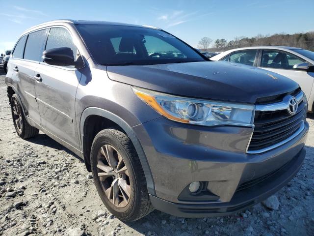 5TDKKRFH6ES032542 - 2014 TOYOTA HIGHLANDER XLE GRAY photo 4