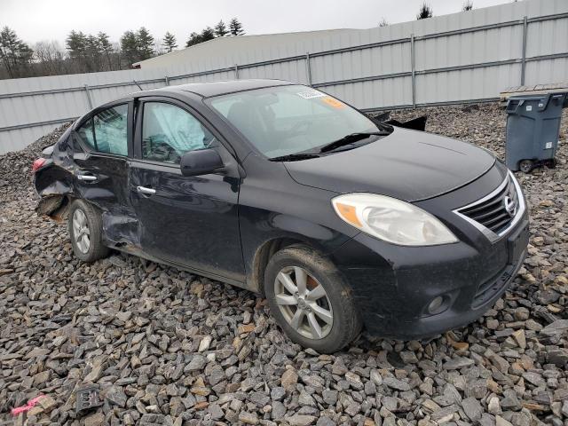 3N1CN7AP2CL856817 - 2012 NISSAN VERSA S BLACK photo 4