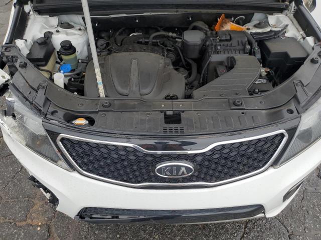 5XYKW4A24DG375534 - 2013 KIA SORENTO SX WHITE photo 12