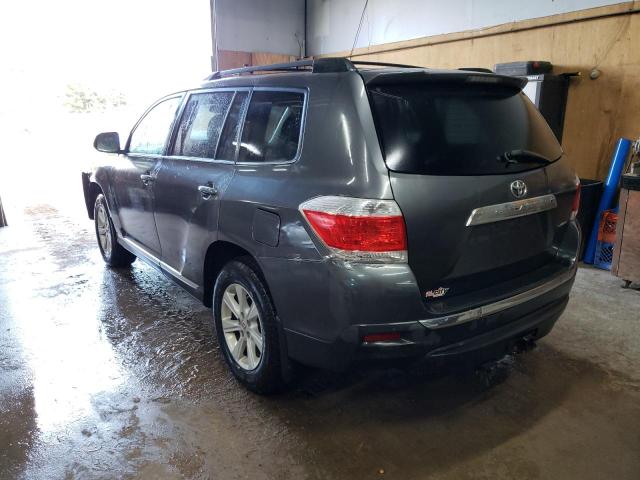 5TDBK3EH9DS211767 - 2013 TOYOTA HIGHLANDER BASE Grafitowy zdjęcie 2