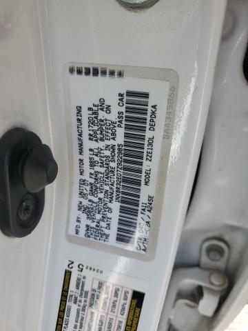 1NXBR32E07Z922985 - 2007 TOYOTA COROLLA CE WHITE photo 12