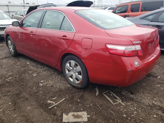 4T1BE46K47U092366 - 2007 TOYOTA CAMRY CE RED photo 2