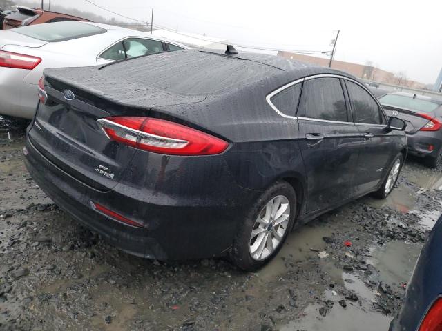 3FA6P0MUXKR110999 - 2019 FORD FUSION SEL BLACK photo 3