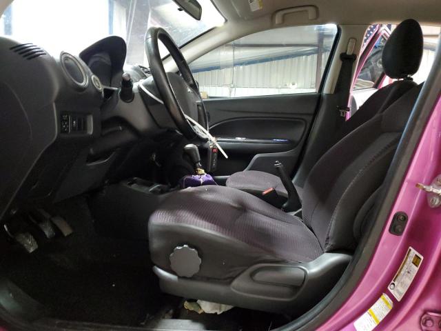 ML32A4HJ8EH012385 - 2014 MITSUBISHI MIRAGE ES PINK photo 7