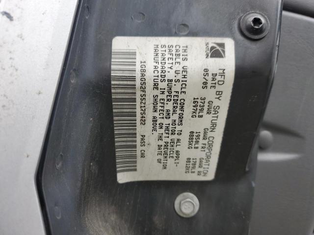 1G8AG52F55Z175422 - 2005 SATURN ION LEVEL 1 SILVER photo 12