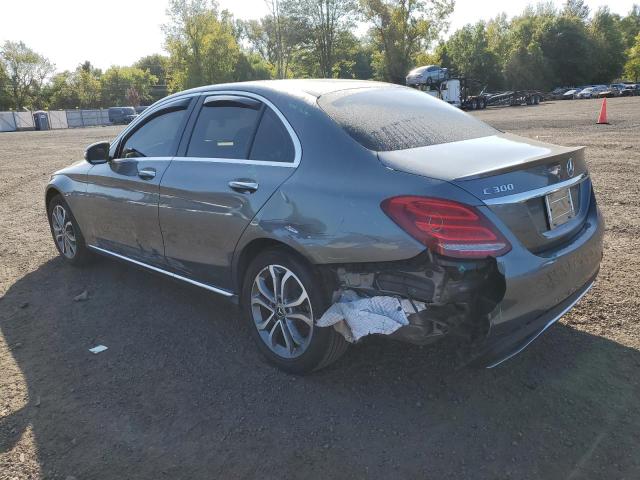 55SWF4KB2HU225286 - 2017 MERCEDES-BENZ C 300 4MATIC GRAY photo 2