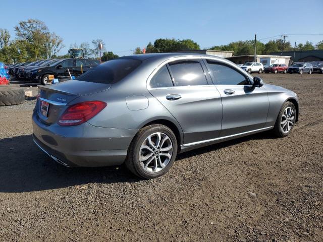 55SWF4KB2HU225286 - 2017 MERCEDES-BENZ C 300 4MATIC GRAY photo 3