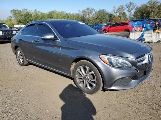 55SWF4KB2HU225286 - 2017 MERCEDES-BENZ C 300 4MATIC GRAY photo 4