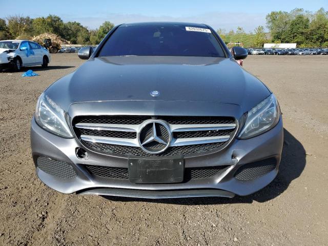 55SWF4KB2HU225286 - 2017 MERCEDES-BENZ C 300 4MATIC GRAY photo 5