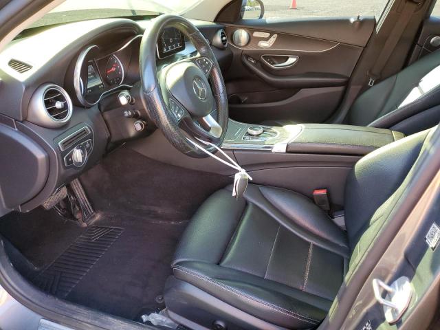 55SWF4KB2HU225286 - 2017 MERCEDES-BENZ C 300 4MATIC GRAY photo 7