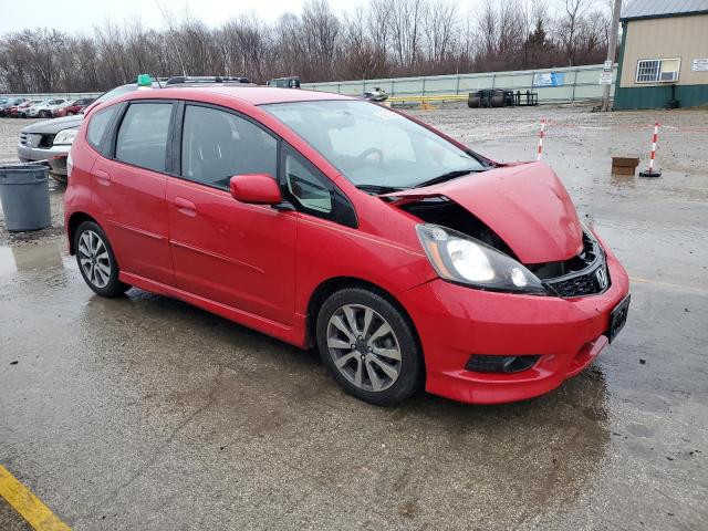 JHMGE8H54DC031754 - 2013 HONDA FIT SPORT RED photo 4