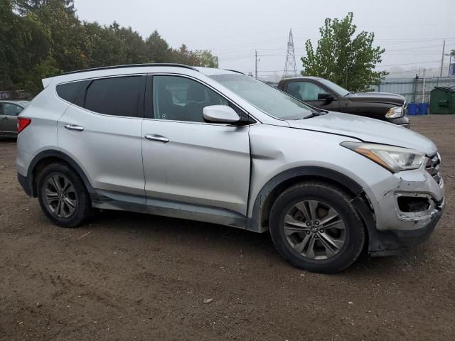 5XYZUDLB6EG129216 - 2014 HYUNDAI SANTA FE S SILVER photo 4