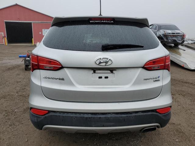 5XYZUDLB6EG129216 - 2014 HYUNDAI SANTA FE S SILVER photo 6