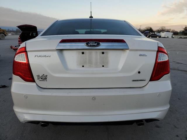 3FAHP0JG7BR206886 - 2011 FORD FUSION SEL WHITE photo 6