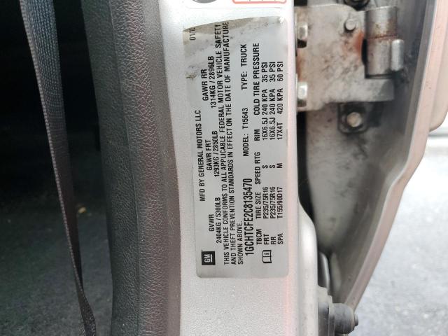 1GCHTCFE2C8135470 - 2012 CHEVROLET COLORADO LT SILVER photo 12