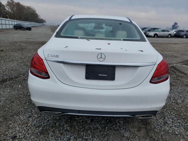 55SWF4JB1HU200980 - 2017 MERCEDES-BENZ C 300 WHITE photo 6