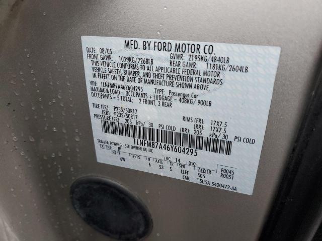 1LNFM87A46Y604295 - 2006 LINCOLN LS 灰色 照片 12