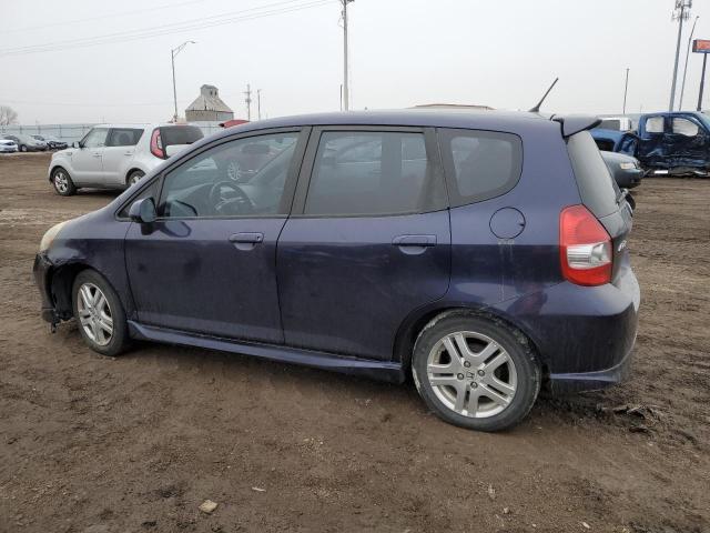 JHMGD37628S058320 - 2008 HONDA FIT SPORT BLUE photo 2