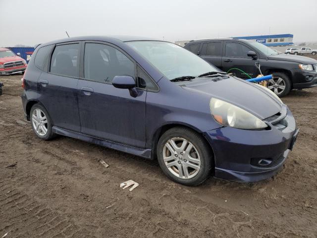 JHMGD37628S058320 - 2008 HONDA FIT SPORT BLUE photo 4