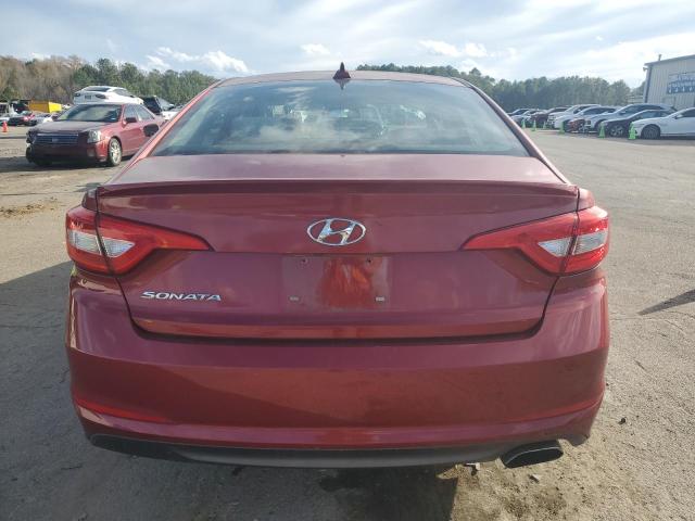 5NPE24AF6GH374135 - 2016 HYUNDAI SONATA SE RED photo 6