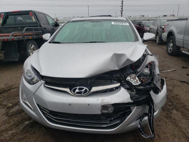 KMHDH4AH5FU305450 - 2015 HYUNDAI ELANTRA SE SILVER photo 5