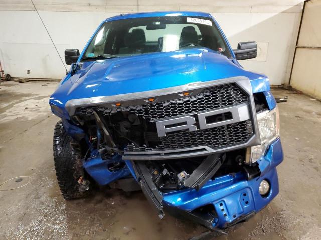 1FTEX1EM3EFC91665 - 2014 FORD F150 SUPER CAB BLUE photo 5