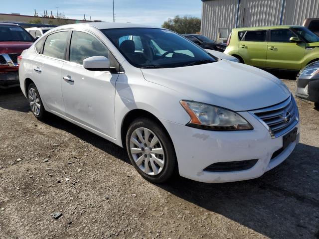 3N1AB7AP0FL665935 - 2015 NISSAN SENTRA S WHITE photo 4