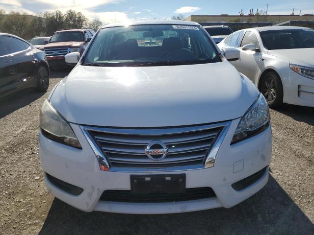 3N1AB7AP0FL665935 - 2015 NISSAN SENTRA S WHITE photo 5