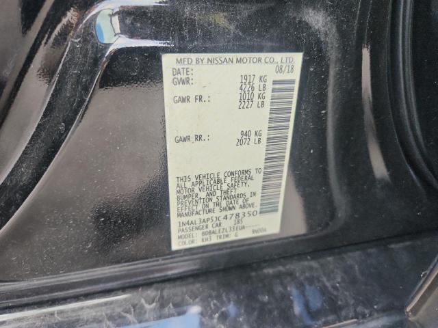 1N4AL3AP5JC478350 - 2018 NISSAN ALTIMA 2.5 BLACK photo 12