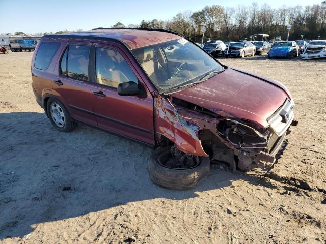 JHLRD68596C012365 - 2006 HONDA CR-V LX BURGUNDY photo 4