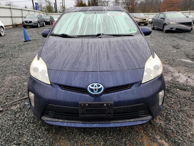 JTDKN3DU3E0363019 - 2014 TOYOTA PRIUS BLUE photo 5