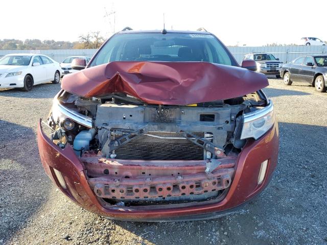 2FMDK4JC5EBA79114 - 2014 FORD EDGE SEL RED photo 5