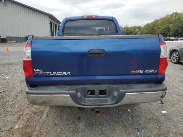 5TBDT44196S521574 - 2006 TOYOTA TUNDRA DOUBLE CAB SR5 BLUE photo 6