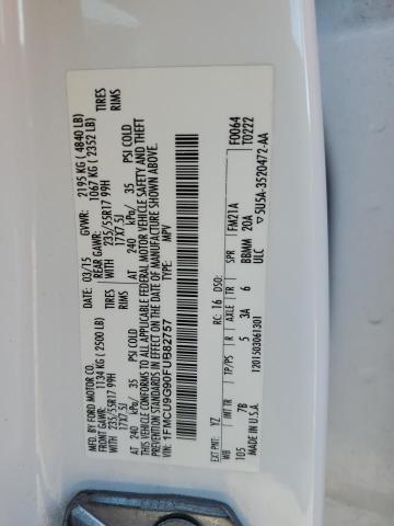 1FMCU9G90FUB82757 - 2015 FORD ESCAPE SE WHITE photo 12