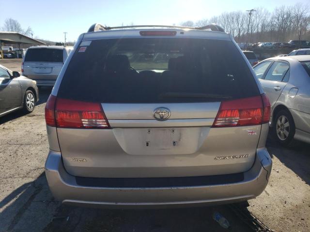 5TDZA22C94S037803 - 2004 TOYOTA SIENNA XLE SILVER photo 6