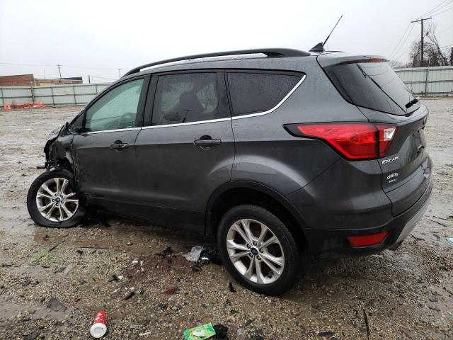 1FMCU9HD6KUA76634 - 2019 FORD ESCAPE SEL GRAY photo 2