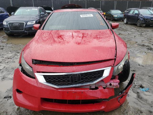 1HGCS1B81AA013773 - 2010 HONDA ACCORD EXL RED photo 5