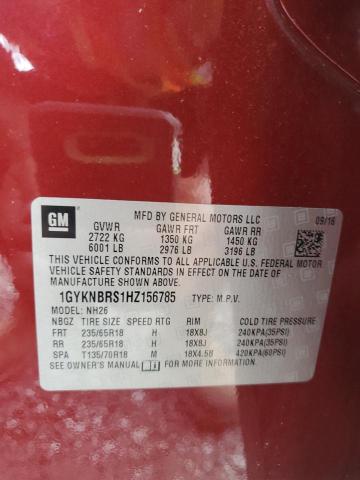 1GYKNBRS1HZ156785 - 2017 CADILLAC XT5 LUXURY Марун фото 13