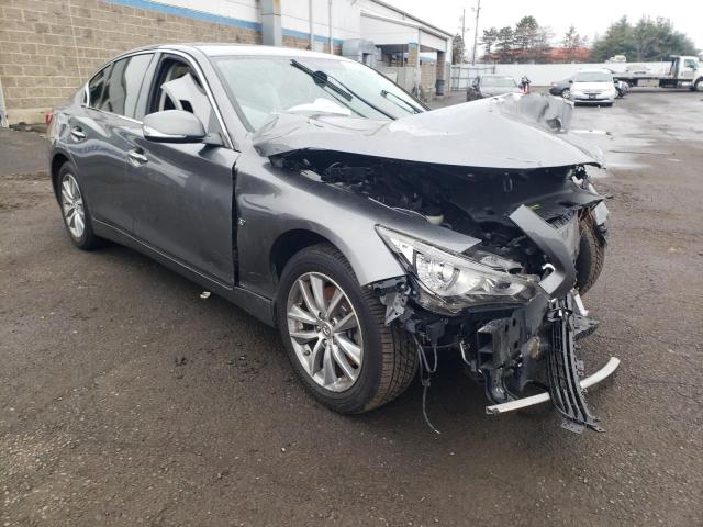 JN1BV7AR9FM407786 - 2015 INFINITI Q50 BASE GRAY photo 4