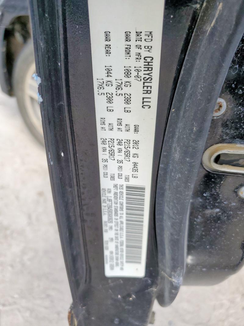 1J8FT28W58D603626 - 2008 JEEP PATRIOT SPORT 黑色 照片 12