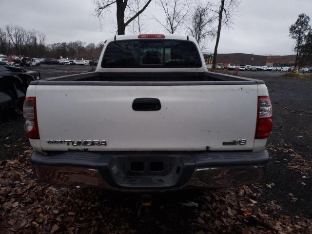 5TBRT34135S467557 - 2005 TOYOTA TUNDRA ACCESS CAB SR5 WHITE photo 6