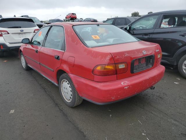 JHMEG8654SS029574 - 1995 HONDA CIVIC LX RED photo 2