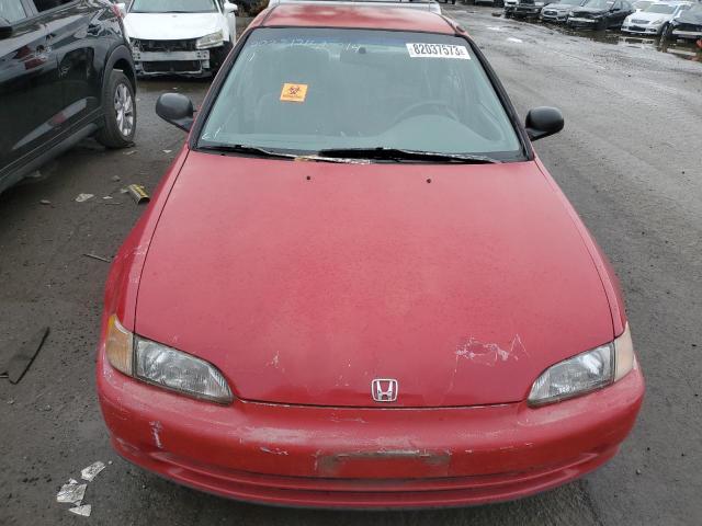 JHMEG8654SS029574 - 1995 HONDA CIVIC LX RED photo 5