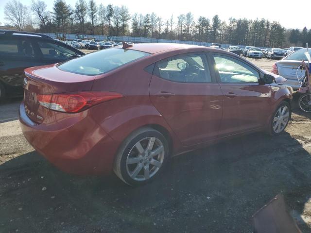 KMHDH4AE6CU429924 - 2012 HYUNDAI ELANTRA GLS MAROON photo 3