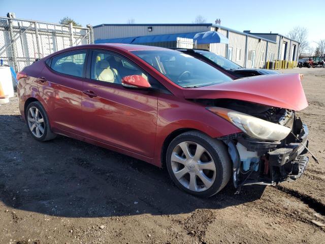 KMHDH4AE6CU429924 - 2012 HYUNDAI ELANTRA GLS MAROON photo 4