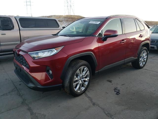 JTMA1RFV9KD031896 - 2019 TOYOTA RAV4 XLE PREMIUM BURGUNDY photo 1