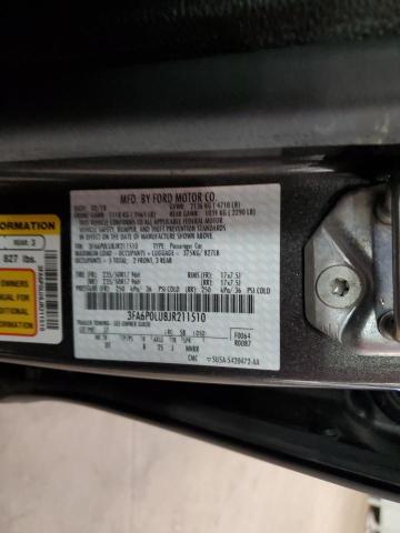 3FA6P0LU8JR211510 - 2018 FORD FUSION SE HYBRID 灰色 照片 13