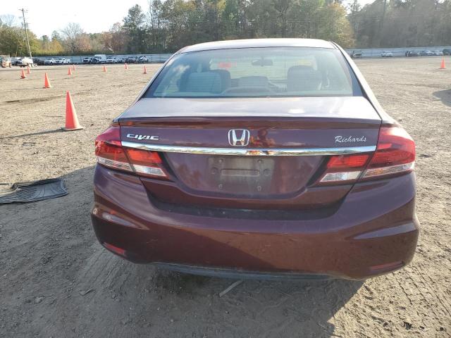 19XFB2F58FE089271 - 2015 HONDA CIVIC LX RED photo 6